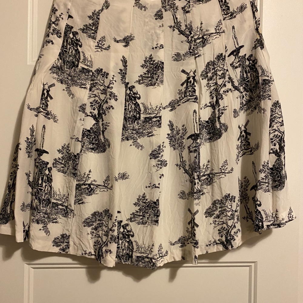 Lapis Silk Skirt - Picture 3 of 5